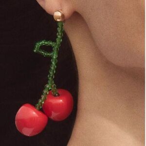 Zara Cherry Earrings🍒NWOT